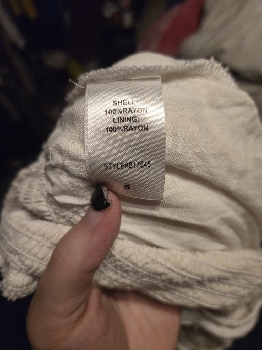 American Threads Cream Ruffle Off-Shoulder Romper - Picture 4 of 5